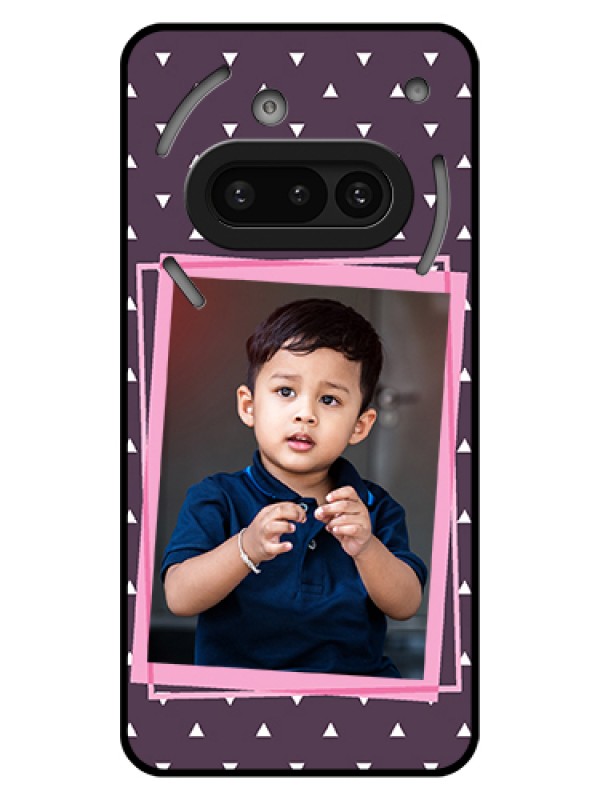 Custom Nothing Phone 3A 5G Custom Glass Phone Case - Triangle Pattern Dotted Design