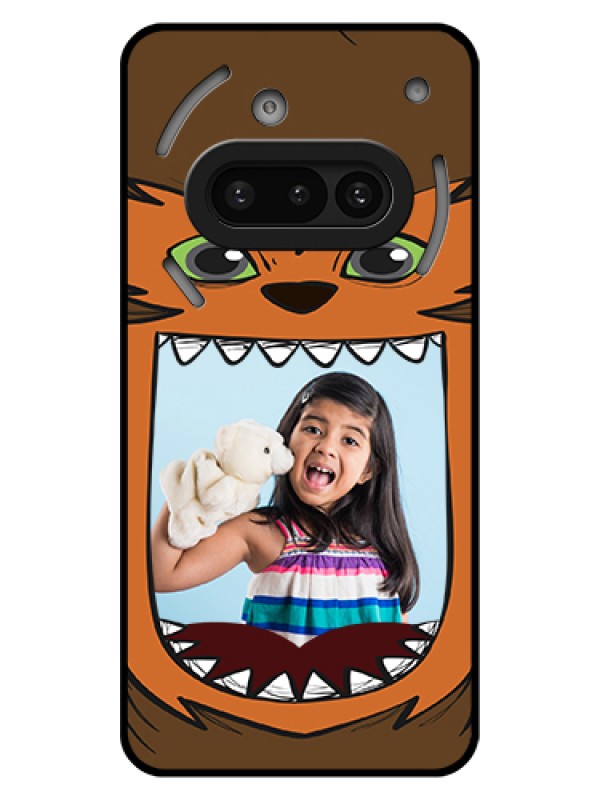 Custom Nothing Phone 3A 5G Custom Glass Phone Case - Owl Monster Back Case Design