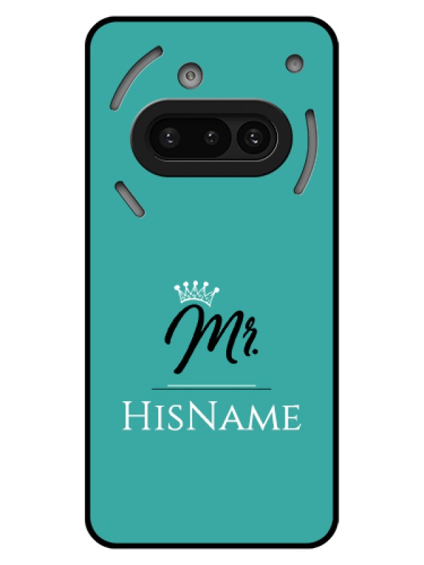 Custom Nothing Phone 3A 5G Custom Glass Phone Case - Mr With Name Design