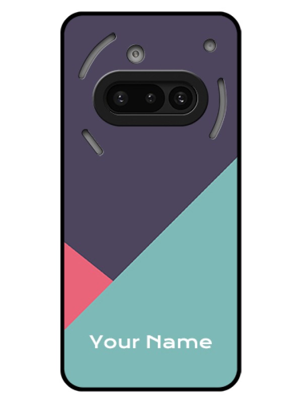 Custom Nothing Phone 3A 5G Custom Glass Phone Case - Tri Color Abstract Design