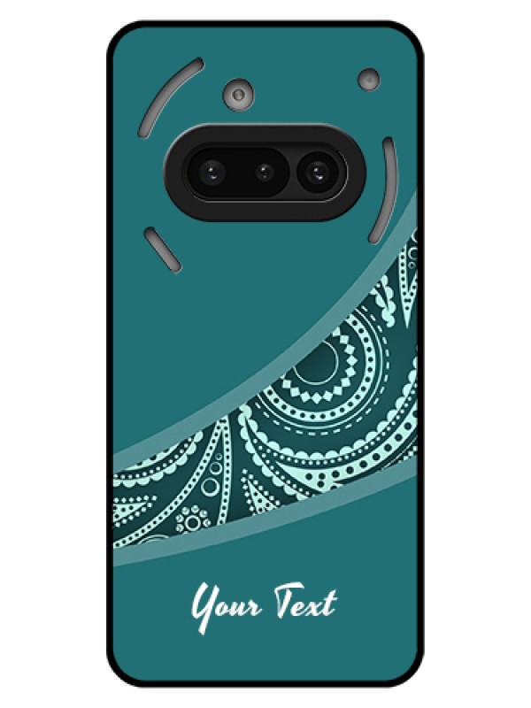 Custom Nothing Phone 3A 5G Custom Glass Phone Case - Semi Visible Floral Design