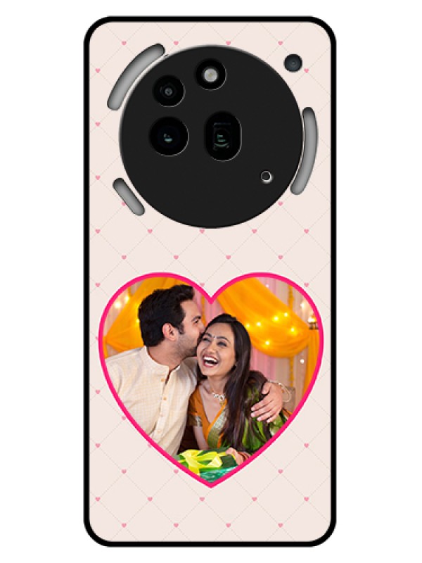 Custom Nothing Phone 3A Pro 5G Custom Glass Phone Case - Heart Shape Design