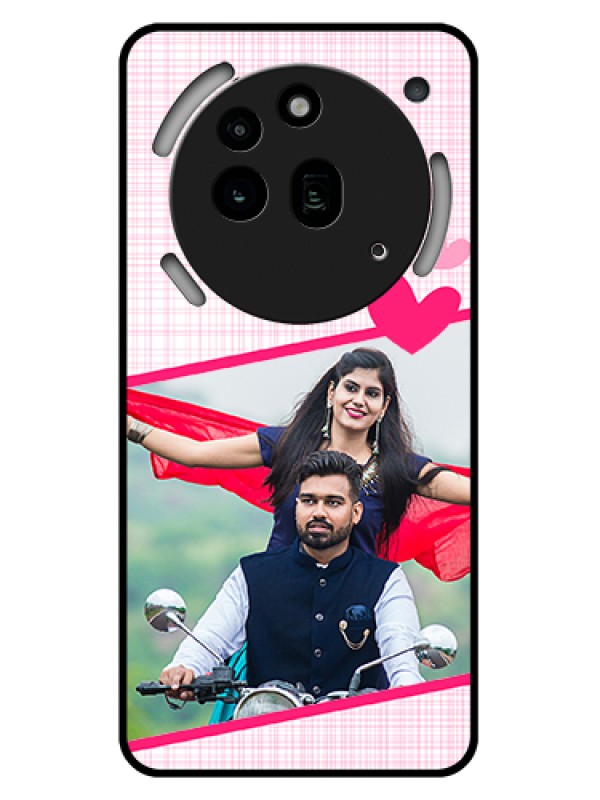 Custom Nothing Phone 3A Pro 5G Custom Glass Phone Case - Love Shape Heart Design