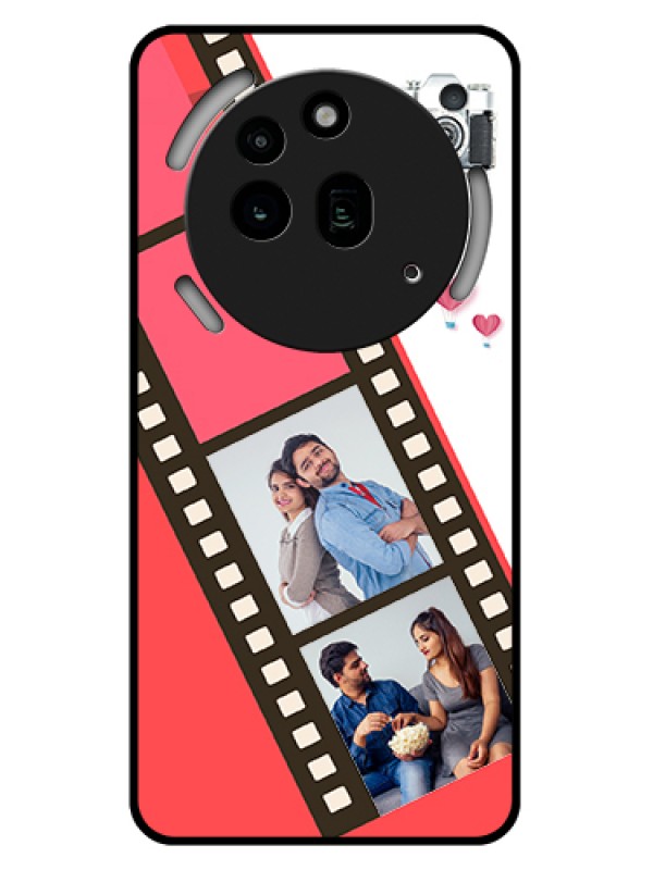 Custom Nothing Phone 3A Pro 5G Custom Glass Phone Case - 3 Image Holder With Film Reel