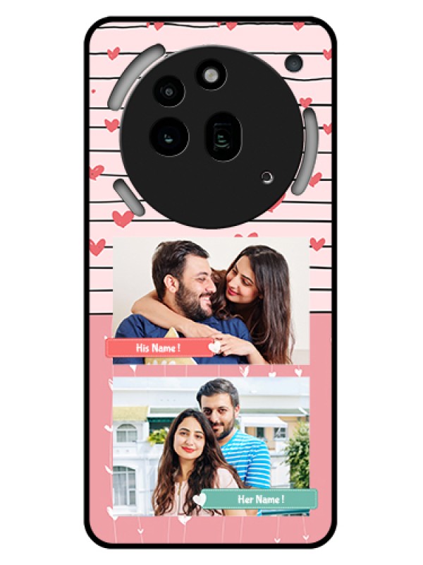 Custom Nothing Phone 3A Pro 5G Custom Glass Phone Case - Photo With Heart Design