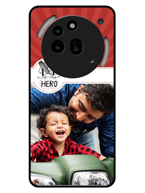 Custom Nothing Phone 3A Pro 5G Custom Glass Phone Case - My Dad Hero Design