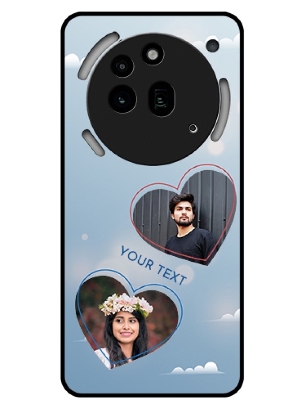 Custom Nothing Phone 3A Pro 5G Custom Glass Phone Case - Blue Color Couple Design