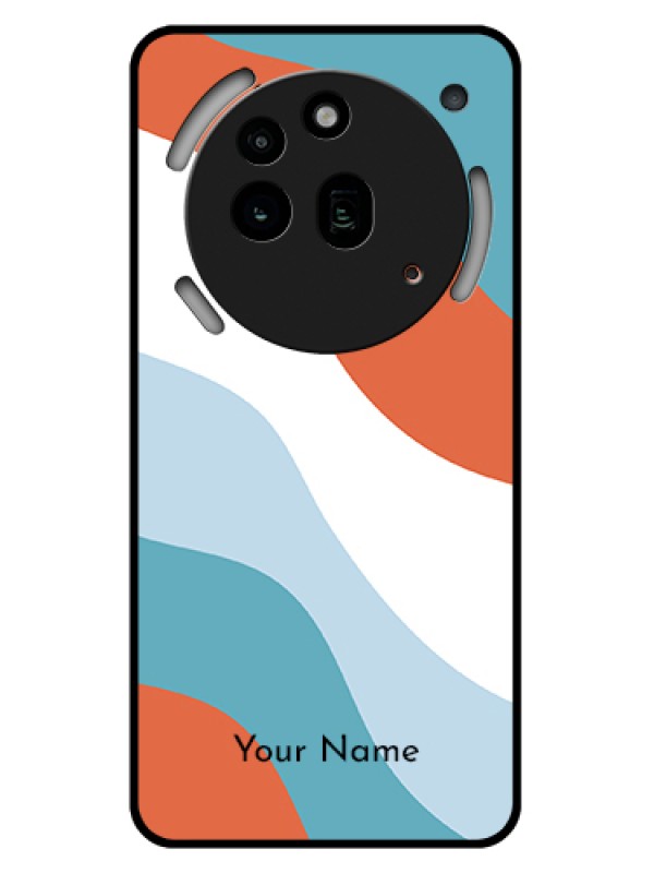 Custom Nothing Phone 3A Pro 5G Custom Glass Phone Case - Coloured Waves Design