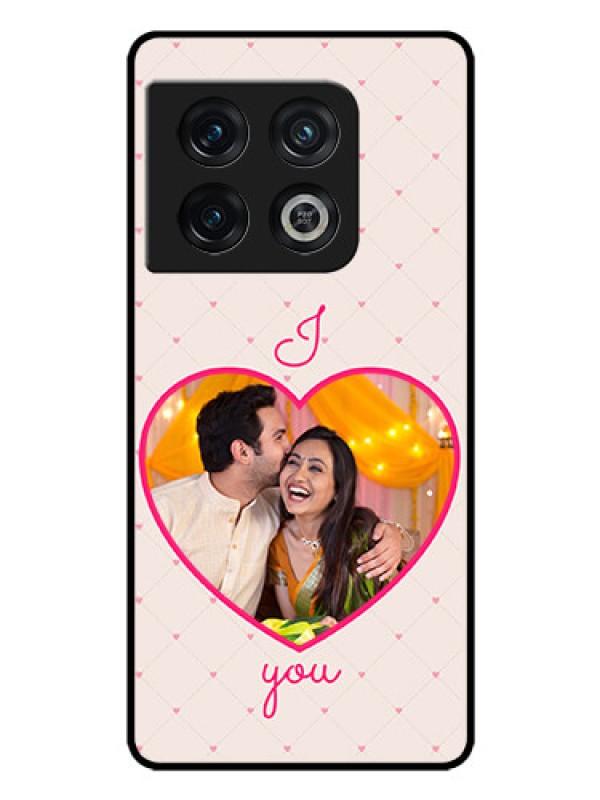 Custom OnePlus 10 Pro 5G Custom Glass Mobile Case - Heart Shape Design