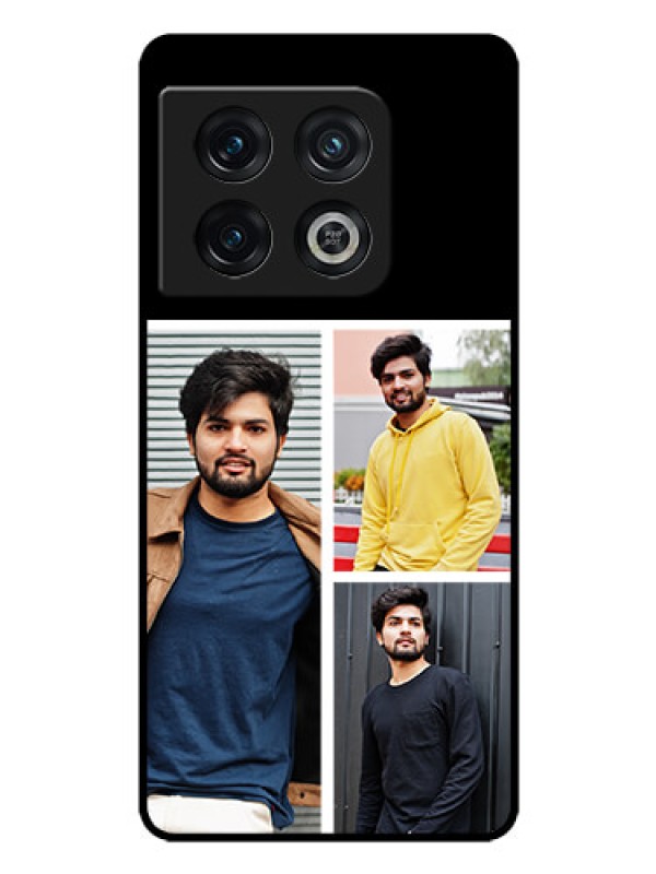 Custom OnePlus 10 Pro 5G Photo Printing on Glass Case - Upload Multiple Picture Design