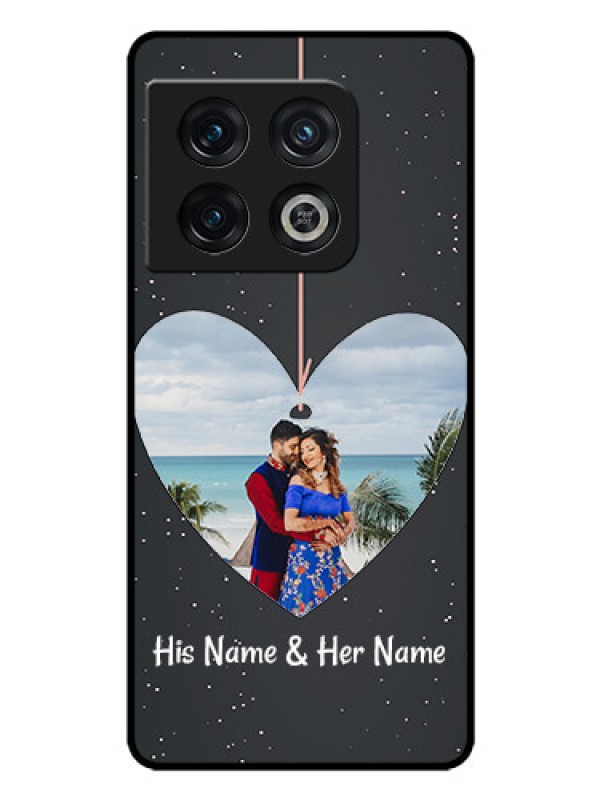 Custom OnePlus 10 Pro 5G Custom Glass Phone Case - Hanging Heart Design