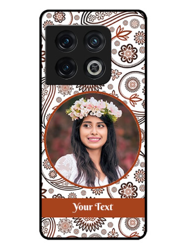 Custom OnePlus 10 Pro 5G Custom Glass Mobile Case - Abstract Flower Design