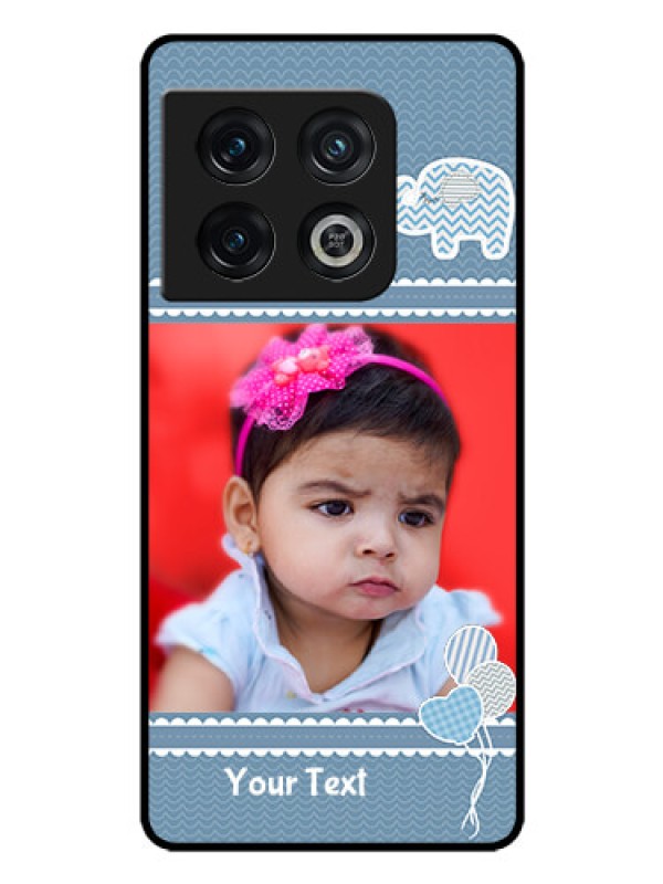Custom OnePlus 10 Pro 5G Photo Printing on Glass Case - with Kids Pattern Design