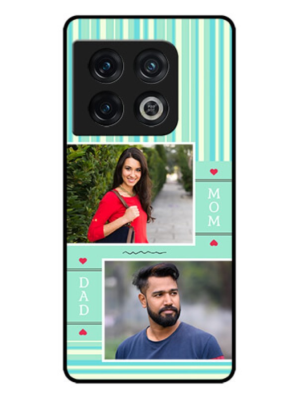 Custom OnePlus 10 Pro 5G Custom Glass Phone Case - Mom & Dad Pic Design