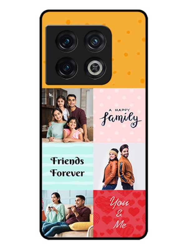 Custom OnePlus 10 Pro 5G Personalized Glass Phone Case - Images with Quotes Design