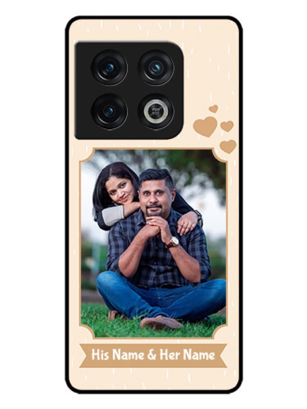 Custom OnePlus 10 Pro 5G Custom Glass Phone Case - with confetti love design