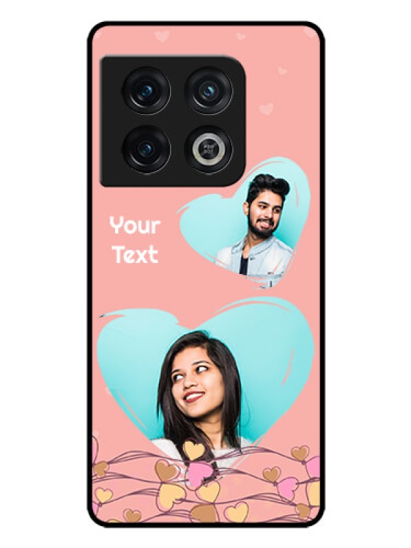 Custom OnePlus 10 Pro 5G Custom Glass Mobile Case - Love Doodle Design