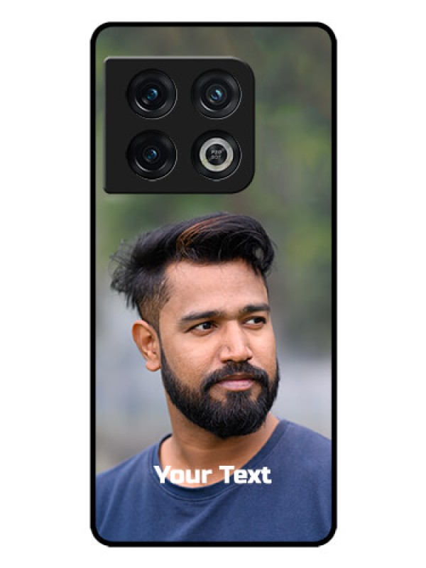 Custom OnePlus 10 Pro 5G Glass Mobile Cover: Photo with Text