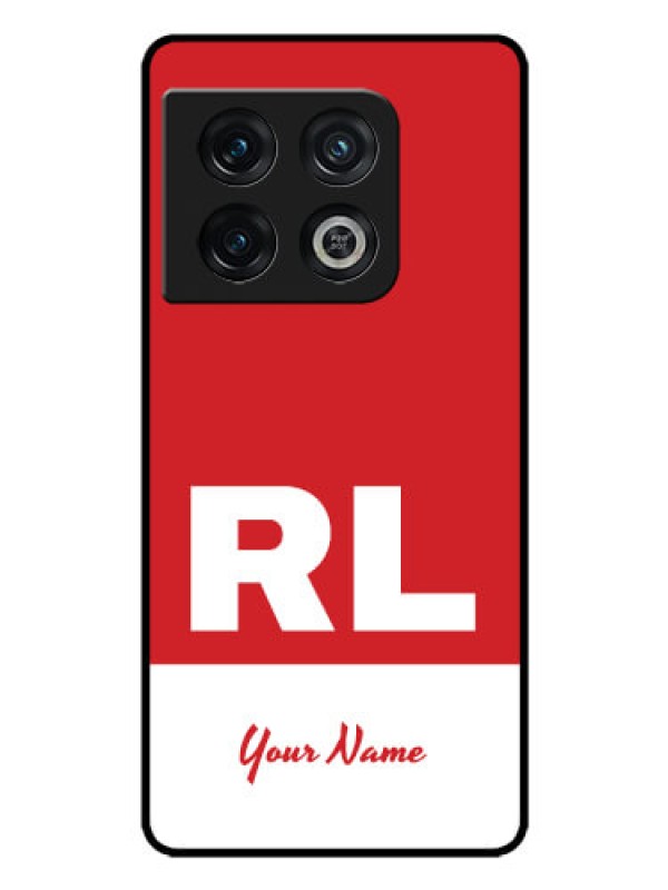 Custom OnePlus 10 Pro 5G Personalized Glass Phone Case - dual tone custom text Design