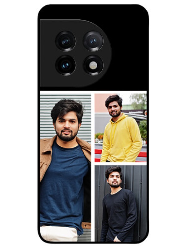Custom OnePlus 11 5G Photo Printing on Glass Case - Upload Multiple Picture Design