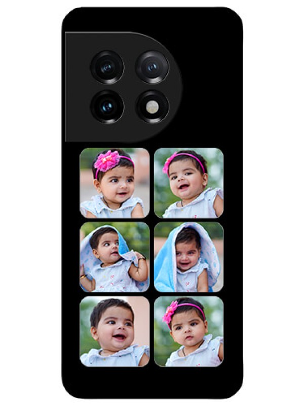 Custom OnePlus 11 5G Photo Printing on Glass Case - Multiple Pictures Design