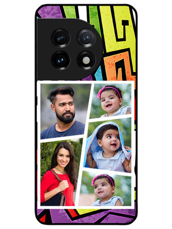 Custom OnePlus 11 5G Custom Glass Phone Case - Graffiti pattern Design