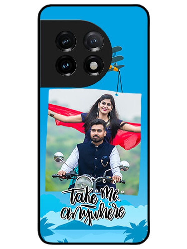 Custom OnePlus 11 5G Custom Glass Mobile Case - Traveller Design