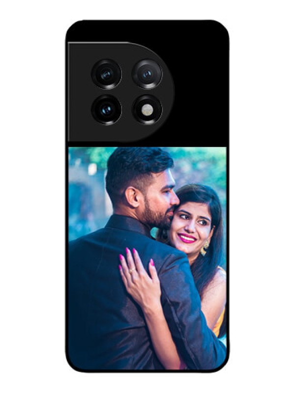 Custom OnePlus 11 5G Custom Glass Phone Case - Upload Full Picture With Custom Color Design