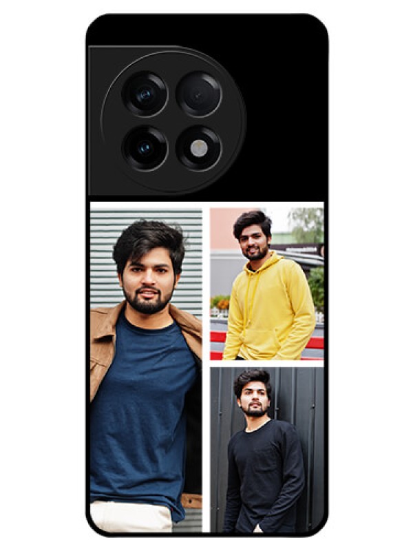 Custom OnePlus 11R 5G Photo Printing on Glass Case - Upload Multiple Picture Design