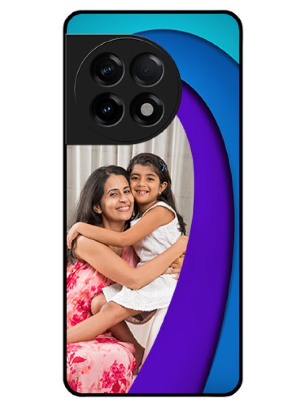 Custom OnePlus 11R 5G Photo Printing on Glass Case - Simple Pattern Design