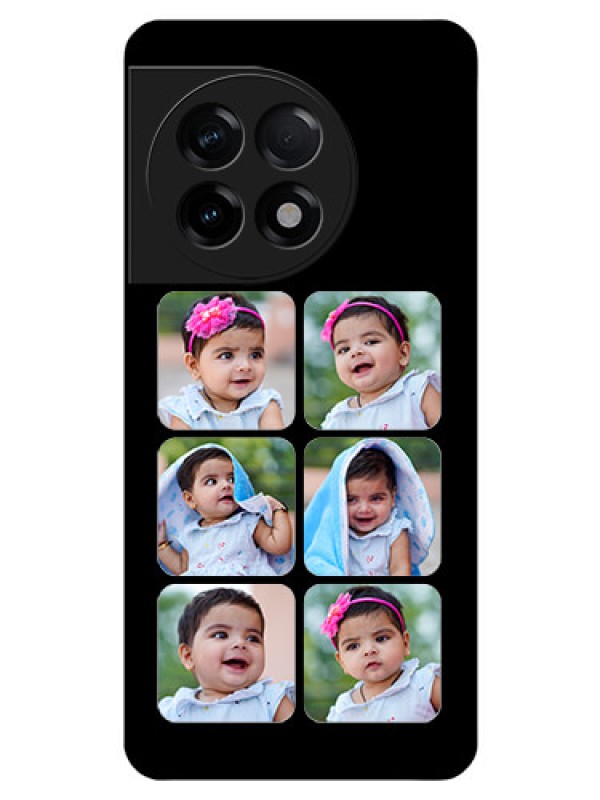 Custom OnePlus 11R 5G Photo Printing on Glass Case - Multiple Pictures Design