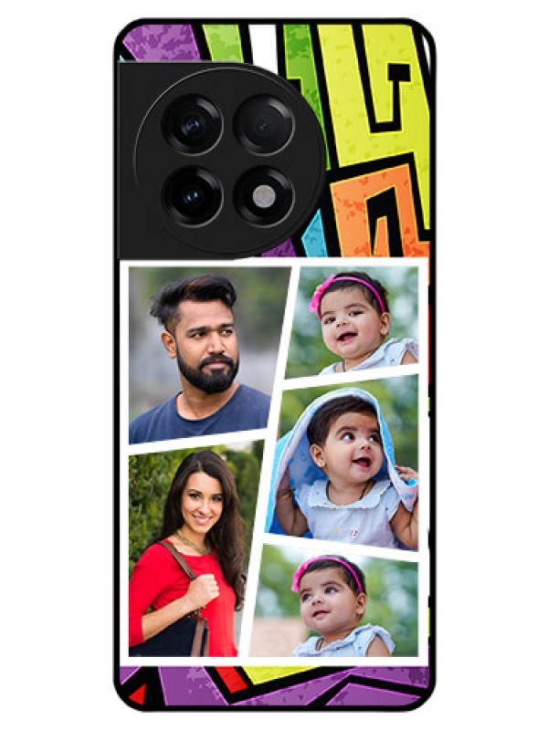 Custom OnePlus 11R 5G Custom Glass Phone Case - Graffiti pattern Design