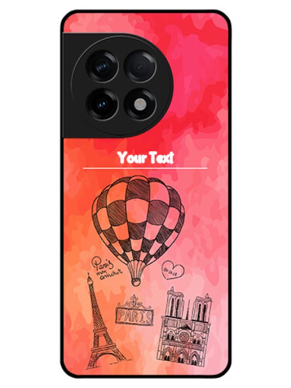 Custom OnePlus 11R 5G Custom Glass Phone Case - Paris Theme Design