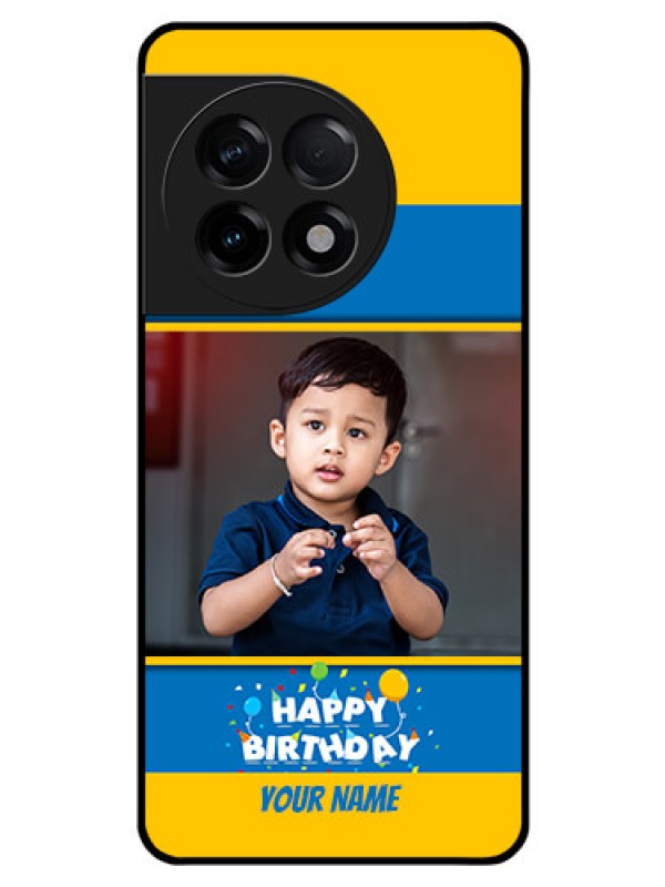 Custom OnePlus 11R 5G Custom Glass Mobile Case - Birthday Wishes Design