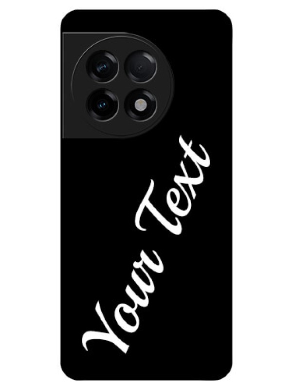 Custom OnePlus 11R 5G Custom Glass Mobile Cover with Your Name