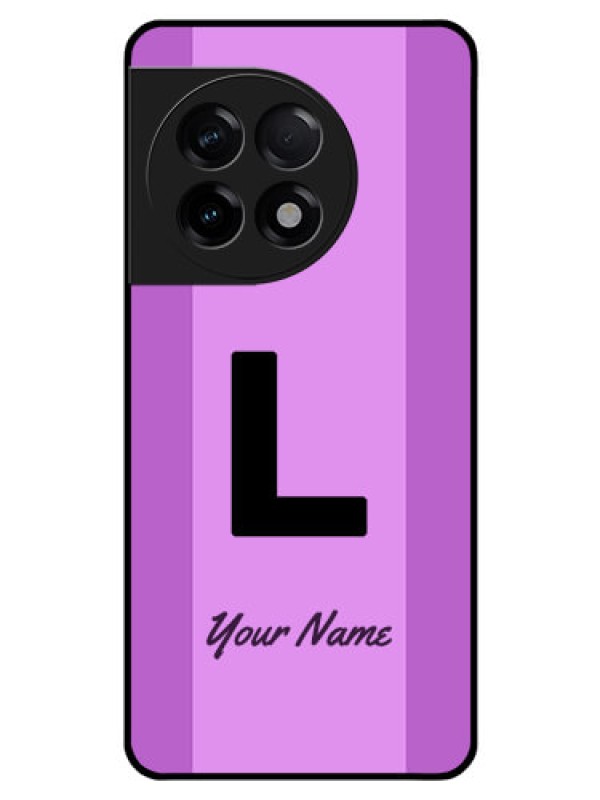 Custom OnePlus 11R 5G Custom Glass Phone Case - Tricolor custom text Design