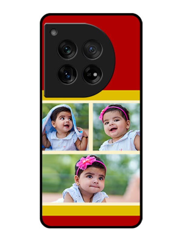 Custom OnePlus 12 5G Custom Glass Phone Case - Multiple Pic Upload Design