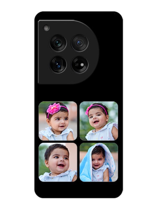Custom OnePlus 12 5G Custom Glass Phone Case - Multiple Pictures Design