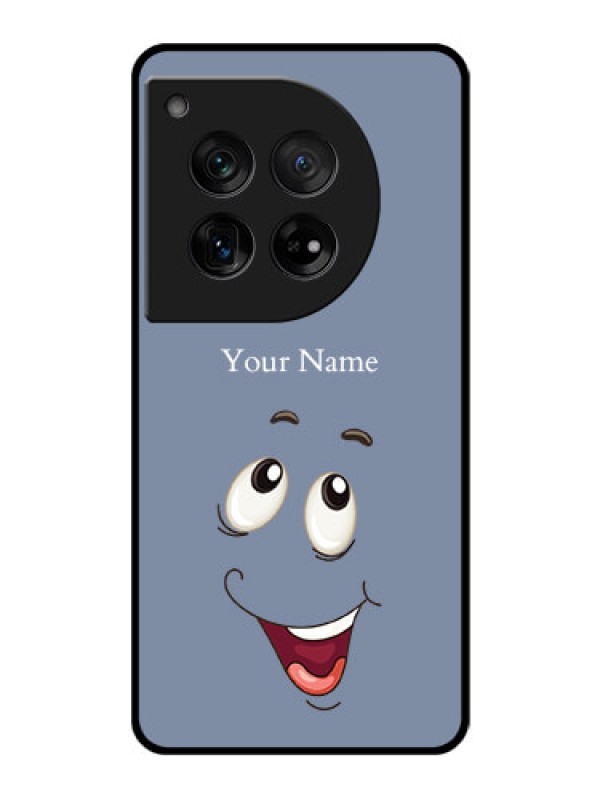 Custom OnePlus 12 5G Custom Glass Phone Case - Laughing Cartoon Face Design