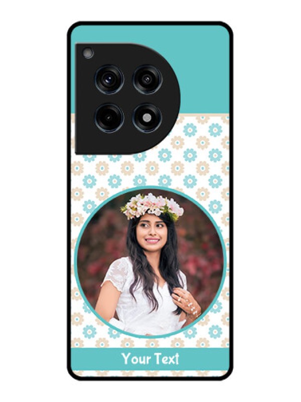 Custom Oneplus 12R 5G Custom Glass Phone Case - Beautiful Flowers Design