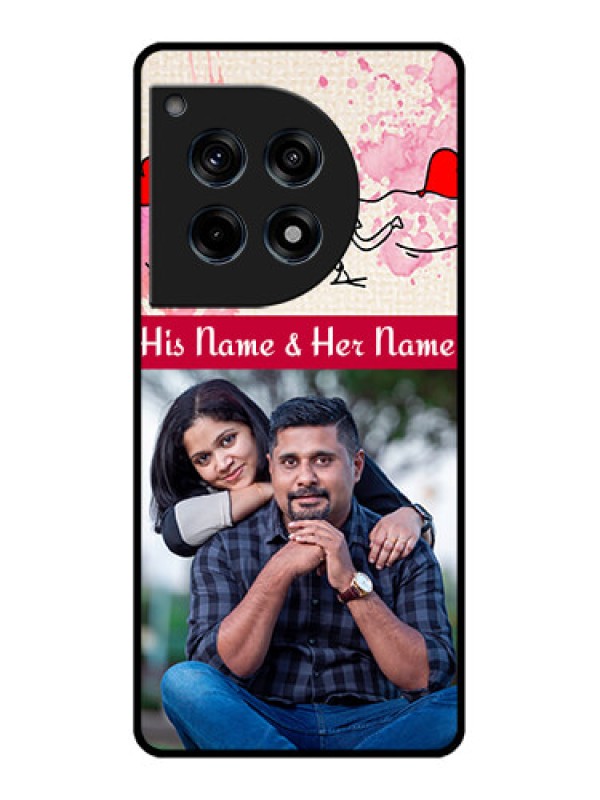 Custom Oneplus 12R 5G Custom Glass Phone Case - You And Me Case Design