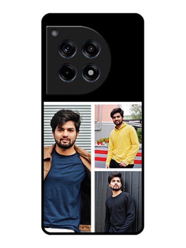 Custom Oneplus 12R 5G Custom Glass Phone Case - Upload Multiple Picture Design
