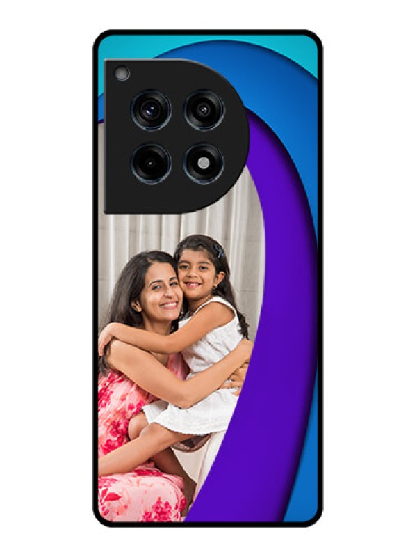 Custom Oneplus 12R 5G Custom Glass Phone Case - Simple Pattern Design