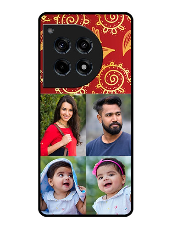 Custom Oneplus 12R 5G Custom Glass Phone Case - 4 Image Traditional Design