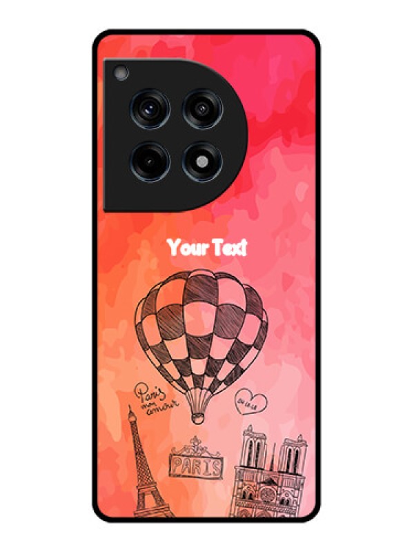 Custom Oneplus 12R 5G Custom Glass Phone Case - Paris Theme Design