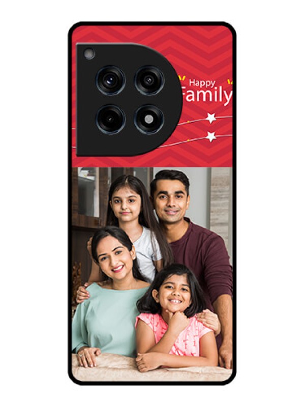 Custom Oneplus 12R 5G Custom Glass Phone Case - Happy Family Design