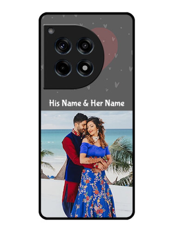 Custom Oneplus 12R 5G Custom Glass Phone Case - Buy Love Design With Photo Online