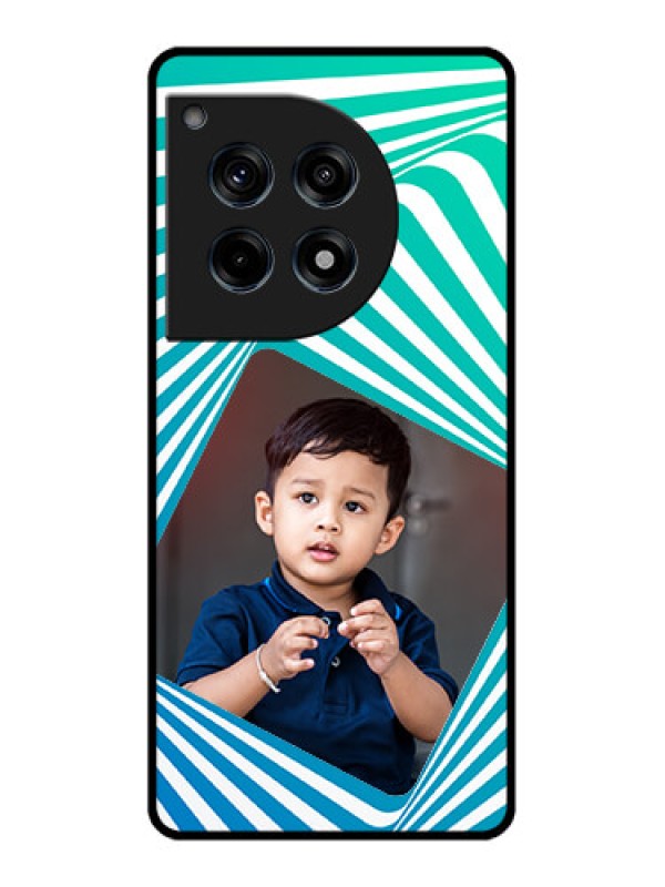 Custom Oneplus 12R 5G Custom Glass Phone Case - Abstract Spiral Design