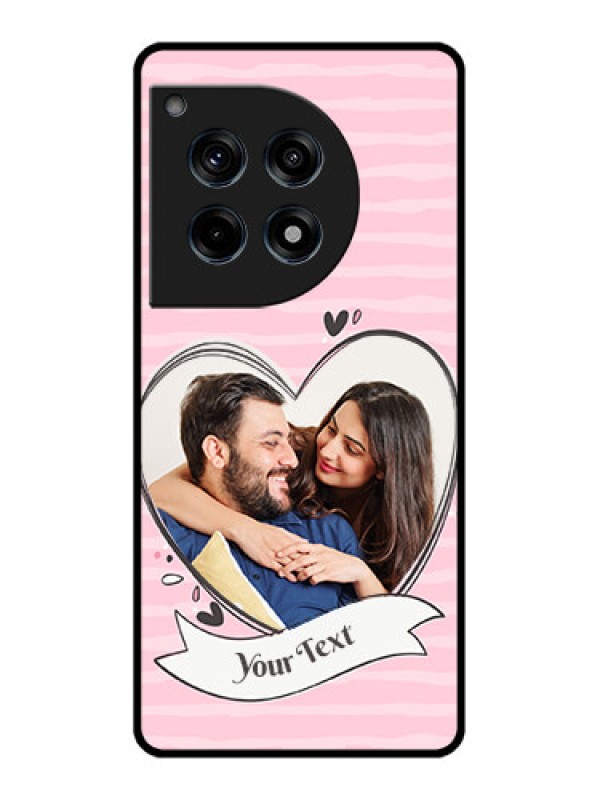 Custom Oneplus 12R 5G Custom Glass Phone Case - Vintage Heart Design