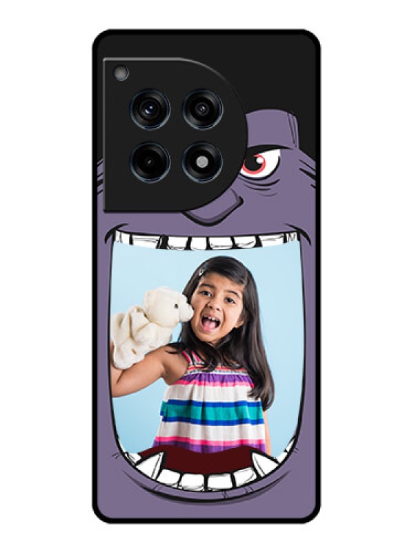 Custom Oneplus 12R 5G Custom Glass Phone Case - Angry Monster Design
